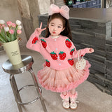 Toddler Girl Strawberry Sweet Cardigan