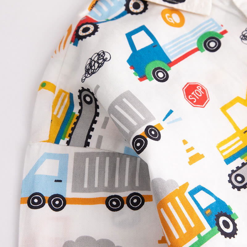 Toddler Boy Crane Truck Shirt