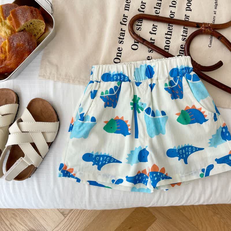 Baby Toddler Dino Sleeveless Shirt and Shorts Set