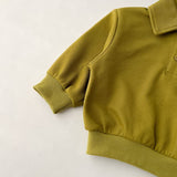 C Toddler Polo Collar Pullover and Shorts Set