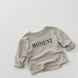 MOMENT Toddler Striped Loose Shirt