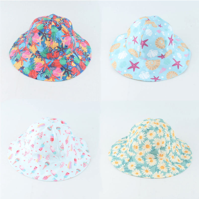 Toddler Starfish Popsicle Daisy Bucket Hat