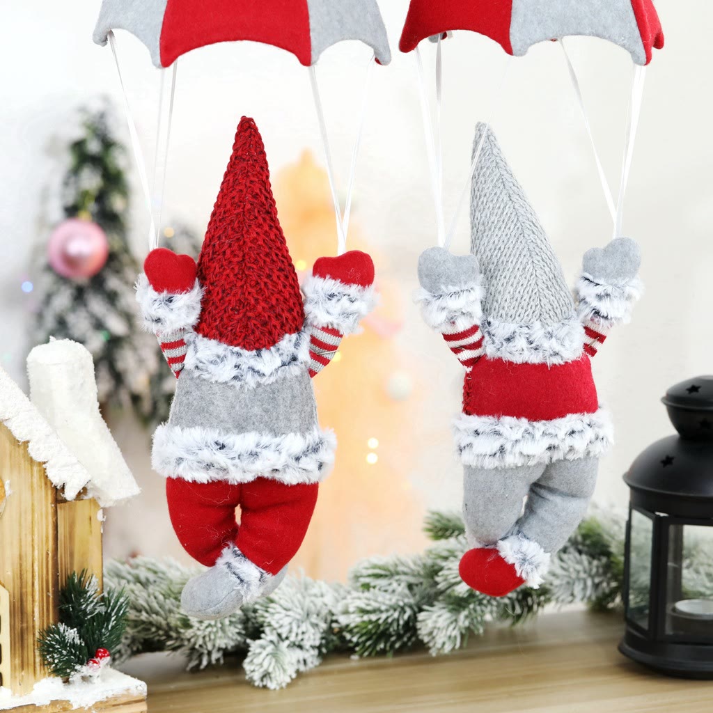 Parachute Gnome Ornament Christmas