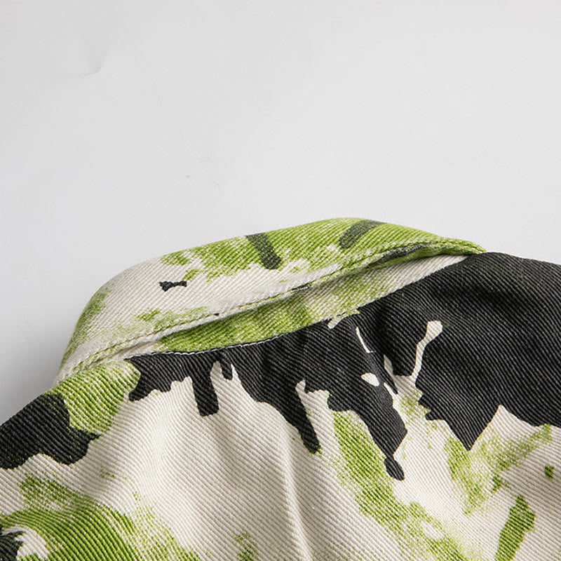 Toddler Boy Green Camouflage Shirt