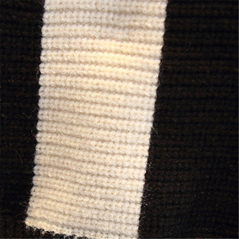 Toddler Boy Vertical Stripe Design Knitted Sweater