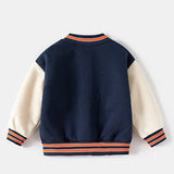 Toddler Boy Number Bear Zipper Baseball Coat