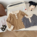 Baby Toddler Striped Button T-shirt