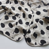 Toddler Polka Dot Linen Loose Outerwear