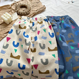 Toddler Colorful Multifarious Pattern Pocket Pants