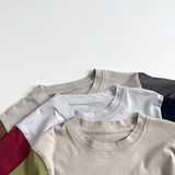 Toddler Boy Contrast Sleeve Loose Tee