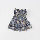 Toddler Girl Floral Ruffled Sleeveless Dress