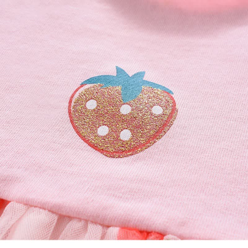 Toddler Girl Strawberry Pineapple Lemon Tulle Dress