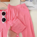 Toddler Girls Drawstring Irregular 2 Pieces Set