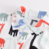 Toddler Giraffe Polo Shirt and Shorts Set