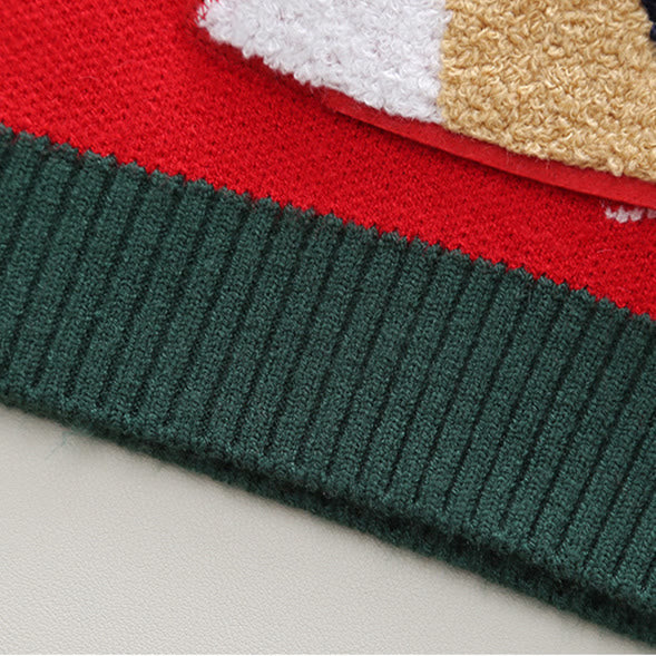 Toddler Lovely Reindeer Snow Knitted Sweater