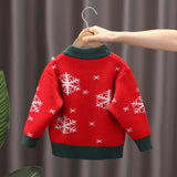 Toddler Lovely Reindeer Snow Knitted Sweater
