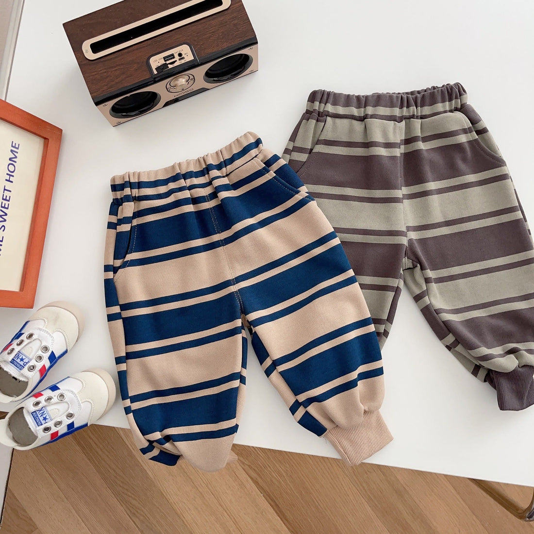 Baby Wide Striped Jogger Pants