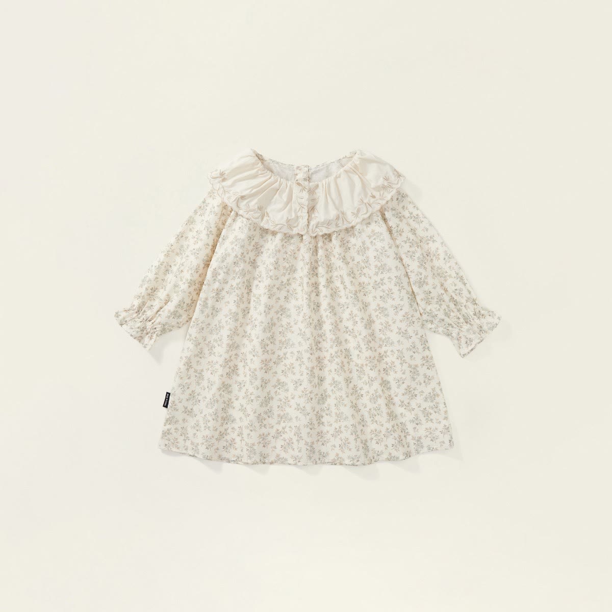Toddler Girl Lace Lapels Retro Style Flower Dress