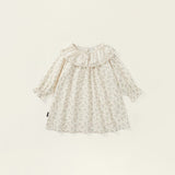 Toddler Girl Lace Lapels Retro Style Flower Dress