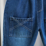 Toddler Worker Shirt Denim Pants 2 Pieces Set