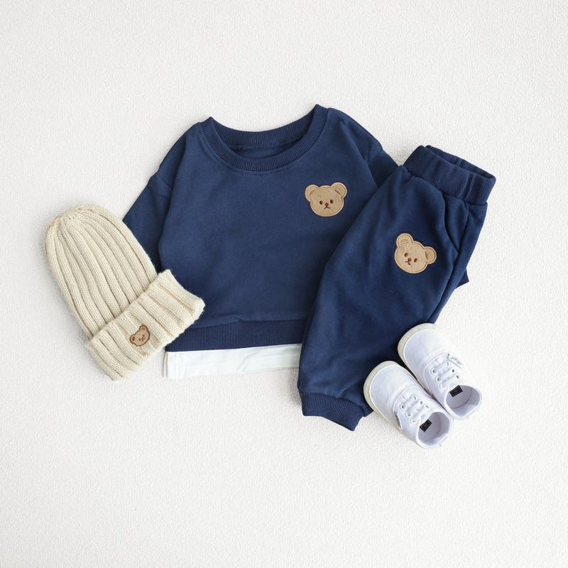 Baby Toddler Cute Bear Sweatshirt & Pants Set