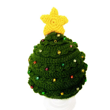 Baby Christmas Tree Star Knitted Beanie