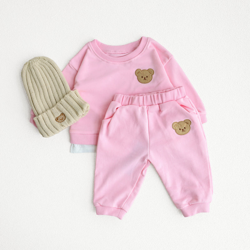 Baby Toddler Cute Bear Sweatshirt & Pants Set