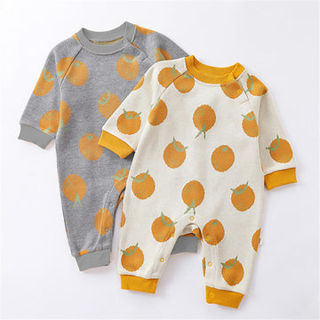 Baby Knitted Lovely Orange Romper