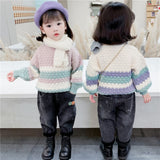 Toddler Solid Color Loose Sweater