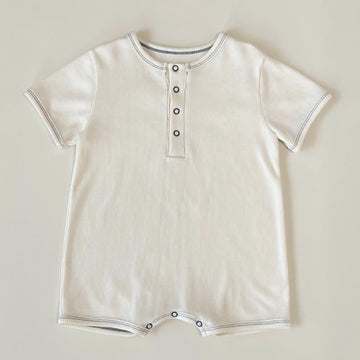 Baby Cream Knitted Casual Romper