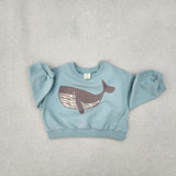 Toddler Whale Printed Sweatshirt