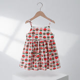 Toddler Strawberry Cherry Flower Sling Dress