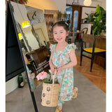 Toddler Girl Floral Ruffled Jumpsuit