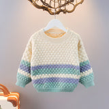 Toddler Solid Color Loose Sweater
