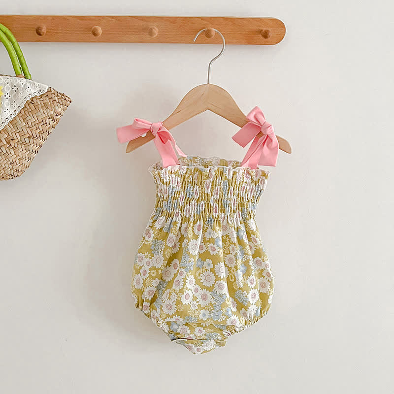 Baby Flowers Vintage Camisole Bodysuit with Sister Dress