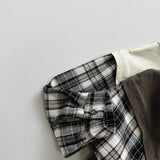 Toddler Plaid Fake 2pcs Sweatshirt