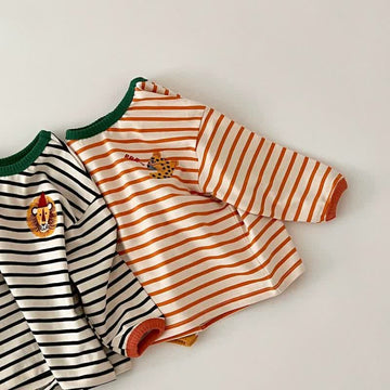 Toddler Cheetah Lion Striped Shirt
