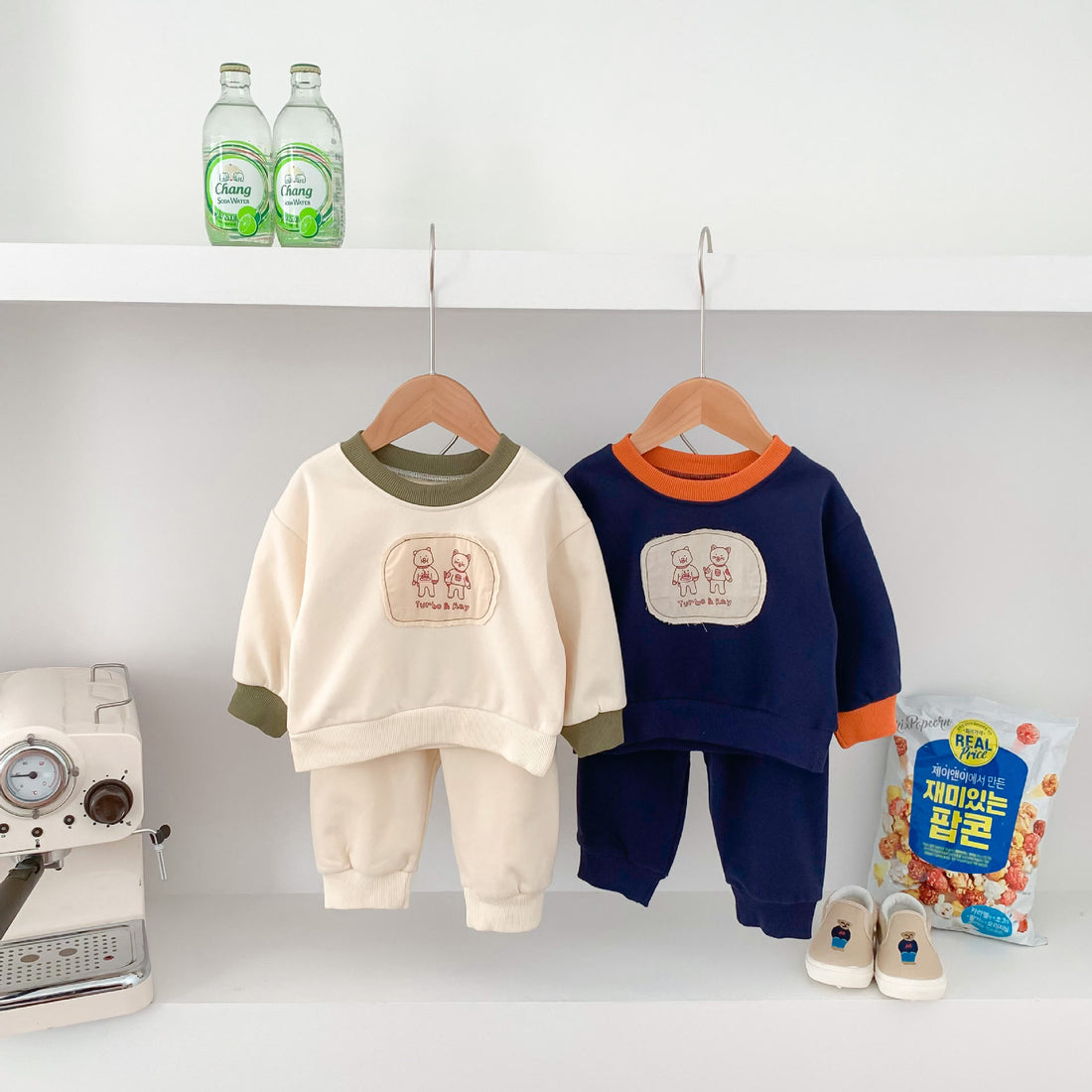 TURBO&RAY Baby Patch Animal 2 Pieces Set