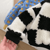 Toddler Checkerboard Fleece Lined Sweatshirt