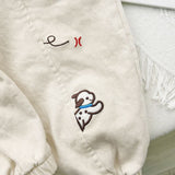 Toddler Embroidered Bear Dog Casual Pants