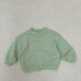 Toddler Solid Color Casual Sweatshirt