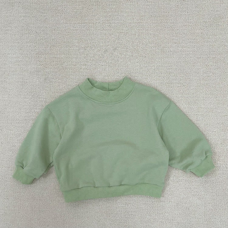 Toddler Solid Color Casual Sweatshirt