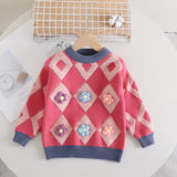 Toddler Girl Flower Diamond Dress 2 Pieces Set