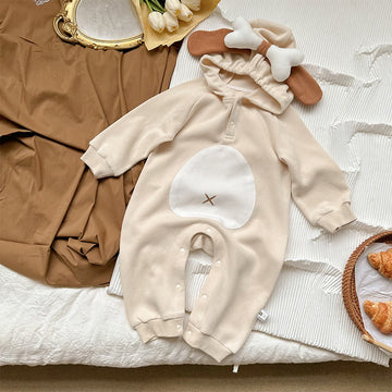 Baby Animal 3D Ear Hooded Romper