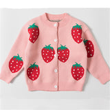 Toddler Girl Strawberry Sweet Cardigan