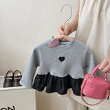 Toddler Girl Heart Knitted Sweatshirt