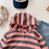Toddler Girl Striped Hoodie