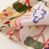 Toddler Girl Rainbow Cactus Lapel Collar Dress