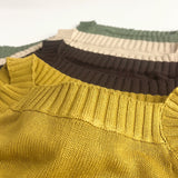 Toddler Solid Color Knitted Tank Top and Shorts Set