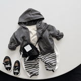 Toddler Boy Striped Panel Pants